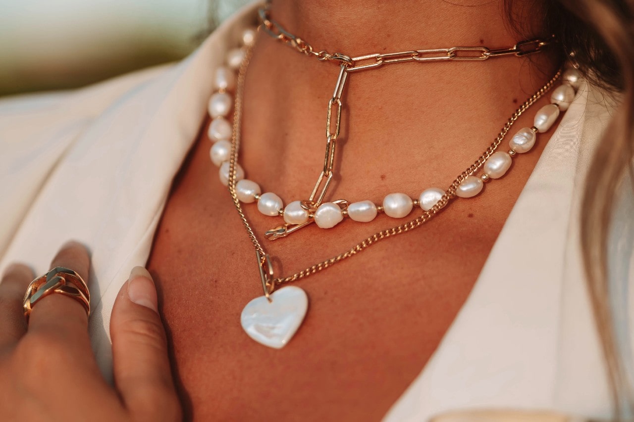 Colour Blossom sun bracelet, pink gold and white mother-of-pearl -  Categories